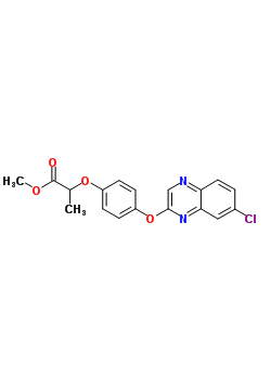 2-(4-(7-氯喹噁啉-2-基氧基)苯氧基)丙酸甲酯结构式_78104-71-9结构式