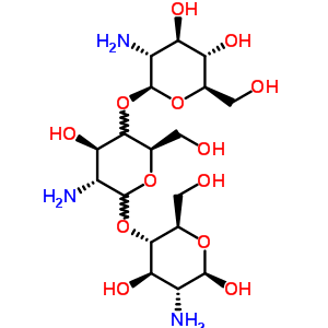 2-氨基-2-脱氧-beta-D-吡喃葡萄糖基-(1->4)-(4Xi)-2-氨基-2-脱氧-D-木糖基-己糖吡喃糖苷-(1->4)-2-氨基-2-脱氧-beta-D-吡喃葡萄糖结构式_78341-33-0结构式