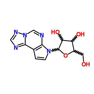 7-b-D-呋核亚硝脲-7H-吡咯并[3,2-e][1,2,4]噻唑并[1,5-c]嘧啶结构式_78582-20-4结构式