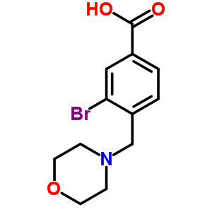 3-溴-4-(吗啉甲基)苯甲酸结构式_787529-83-3结构式