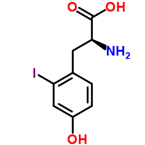 2-碘酪氨酸结构式_78853-38-0结构式