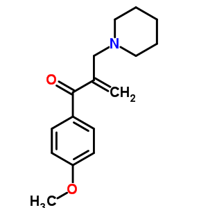 1-(4-甲氧基苯基)-2-(1-哌啶基甲基)盐酸盐 (1:1)2-丙烯-1-酮结构式_78888-57-0结构式