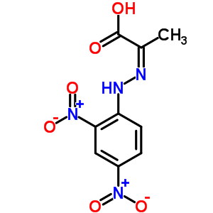 2-(2,4-Dinitrophenylhydrazono)propionic acid Structure,790-12-5Structure