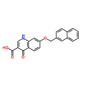 3-Quinolinecarboxylicacid, 4-hydroxy-7-(2-naphthalenylmethoxy)- Structure,79807-93-5Structure