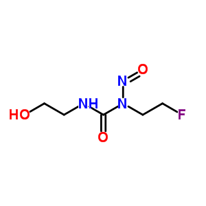 n-(2-氟乙基)-n-(2-羟基乙基)-n-亚硝基-脲结构式_79955-35-4结构式