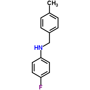 4-氟-n-[(4-甲基苯基)甲基]苯胺结构式_80143-72-2结构式