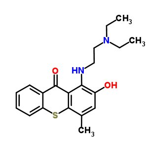 1-((2-(二乙基氨基)乙基)氨基)-2-羟基-4-甲基-9H-噻吨-9-酮结构式_80568-19-0结构式