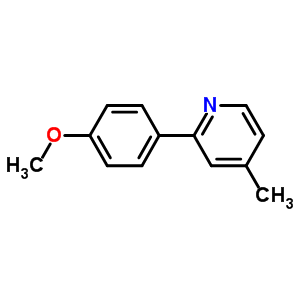 2-(4-Methoxy-phenyl)-4-methyl-pyridine Structure,80636-01-7Structure