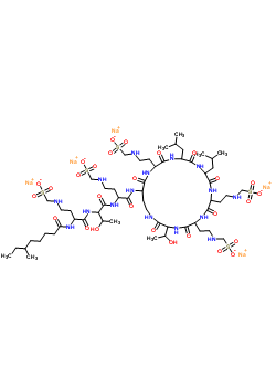 多粘菌素E甲磺酸钠结构式_8068-37-9结构式