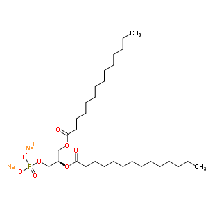 1,2-二豆蔻酰-SN-甘油-3-磷酸单钠盐结构式_80724-31-8结构式