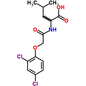 (9CI)-N-[(2,4-二氯苯氧基)乙酰基]-亮氨酸结构式_80913-69-5结构式