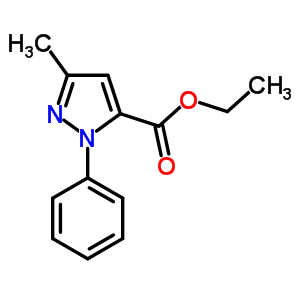3-甲基-1-苯基吡唑-5-羧酸乙酯结构式_81153-63-1结构式