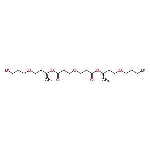 4-(3-Bromopropoxy)butan-2-yl 3-[2-[4-(3-bromopropoxy)butan-2-yloxycarbonyl]ethoxy]propanoate Structure,81511-55-9Structure