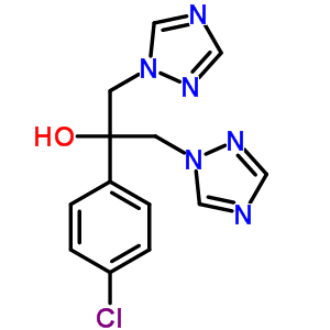 2-(4-氯苯基)-1,3-双(1H-1,2,4-噻唑-1-基)-2-丙醇结构式_81886-49-9结构式