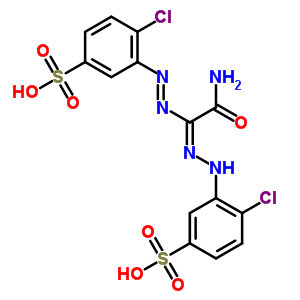3-[(2Z)-2-[氨基甲酰-(2-氯-5-硫-苯基)二氮杂烯-亚甲基]肼基]-4-氯-苯磺酸结构式_82039-03-0结构式