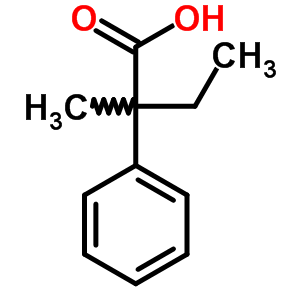2-Methyl-2-phenylbutanoic acid Structure,828-41-1Structure