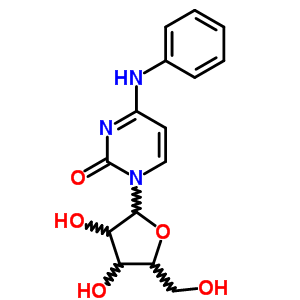 4-苯胺-1-[3,4-二羟基-5-(羟基甲基)氧代lan-2-基]嘧啶-2-酮结构式_82855-66-1结构式