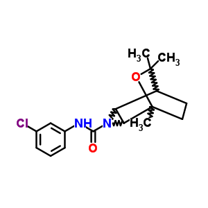 (9CI)-N-(3-氯苯基)-5,7,7-三甲基-6-噁-3-氮杂三环[3.2.2.02,4]壬烷-3-羧酰胺结构式_82872-87-5结构式