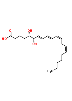 (5S,6s,7e,9e,11z,14z)-5,6-dihydroxy-7,9,11,14-eicosatetraenoic acid Structure,82948-87-6Structure