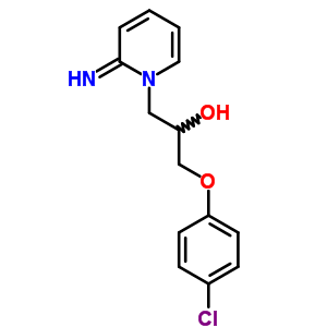 1-(4-氯苯氧基)-3-(2-亚氨基吡啶-1-基)丙烷-2-醇结构式_83497-86-3结构式