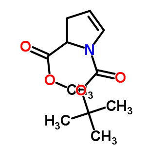 (S)-2,3-二氢-1H-吡咯-1,2-二甲酸 1-叔丁基 2-甲基酯结构式_83548-46-3结构式