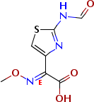 2-(2-甲酰基氨基-1,3-噻唑-4-基)-2-(甲氧基亚氨基)乙酸结构式_83594-38-1结构式