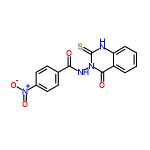 4-硝基-n-(4-氧代-2-磺酰基-1H-喹唑啉-3-基)苯甲酰胺结构式_83717-71-9结构式