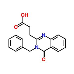 3,4-二氢-4-氧代-3-(苯基甲基)-2-喹唑啉丙酸结构式_84312-88-9结构式
