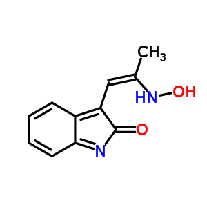 3-[(E)-2-(羟基氨基)-1-丙烯]吲哚-2-酮结构式_84584-93-0结构式