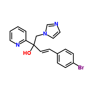 ALPHA-[(E)-2-(4-溴苯基)乙烯]-ALPHA-(1H-咪唑-1-甲基)-2-吡啶甲醇结构式_847670-67-1结构式