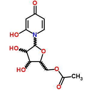 1-(5-o-乙酰基-.beta.-d-呋核亚硝脲)-4-羟基-2(1H)-吡啶酮结构式_84909-81-9结构式