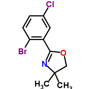 2-(2-溴-5-氯苯基)-4,4-二甲基-4,5-二氢噁唑结构式_849106-18-9结构式