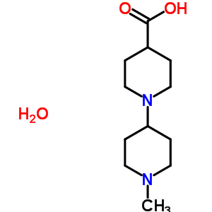 1-(1-甲基哌啶-4-基)哌啶-4-羧酸二分之三水合物结构式_849925-07-1结构式