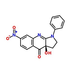 (3aS)-3a-羟基-7-硝基-1-苯基-1,2,3,3a-四氢-4H-吡咯并[2,3-b]喹啉-4-酮结构式_856925-75-2结构式