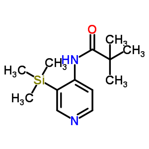 2,2-二甲基-N-(3-三甲基硅-4-吡啶)-丙酰胺结构式_86847-70-3结构式