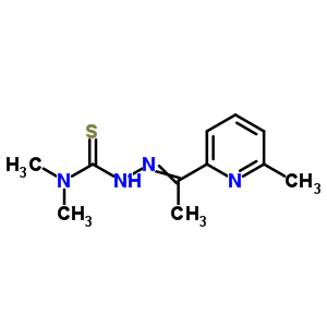 N,N-二甲基-2-[1-(6-甲基-2-吡啶)亚乙基]-肼硫代甲酰胺结构式_86919-56-4结构式