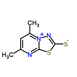 3,4-噻二唑并(3,2-a)嘧啶-2,3-二氢-5,7-二甲基-2-硫氧代结构式_87253-83-6结构式