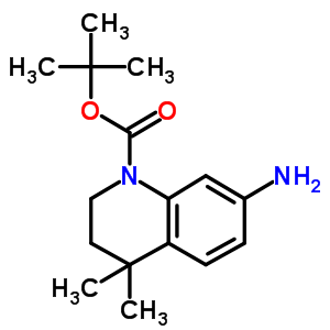 7-氨基-4,4-二甲基-3,4-二氢-2H-喹啉-1-羧酸叔丁酯结构式_873056-12-3结构式