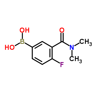 3-(二甲基氨基甲酰)-4-氟苯硼酸结构式_874219-27-9结构式