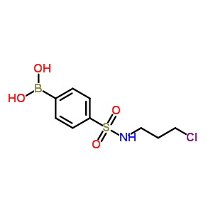 4-(N-(3-氯丙基)磺酰基)苯硼酸结构式_874219-48-4结构式