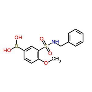 3-(N-苄基磺酰基)-4-甲氧基苯硼酸结构式_874219-51-9结构式