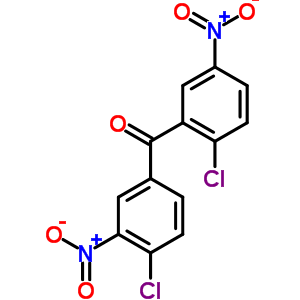 (2-氯-5-硝基-苯基)-(4-氯-3-硝基-苯基)甲酮结构式_87424-35-9结构式