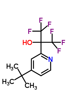 1,1,1,3,3,3-六氟-2-(4-叔丁基吡啶-2-基)丙烷-2-醇结构式_87432-81-3结构式