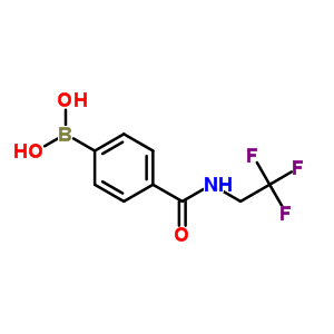 4-(2,2,2-三氟乙基氨基羰基)苯硼酸结构式_874459-90-2结构式