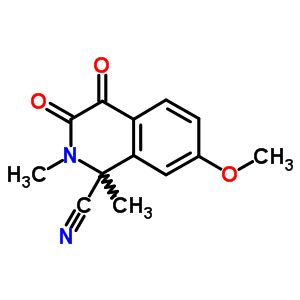 7-甲氧基-1,2-二甲基-3,4-二氧代-异喹啉-1-甲腈结构式_87486-29-1结构式