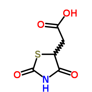 2-[(5s)-2,4-二氧代噻唑烷-5-基]乙酸酯结构式_875-97-8结构式