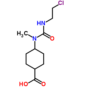 4-(2-氯乙基氨基甲酰-甲基-氨基)环己烷-1-羧酸结构式_87640-30-0结构式