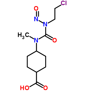 4-[(2-Chloroethyl-nitroso-carbamoyl)-methyl-amino]cyclohexane-1-carboxylic acid Structure,87640-31-1Structure