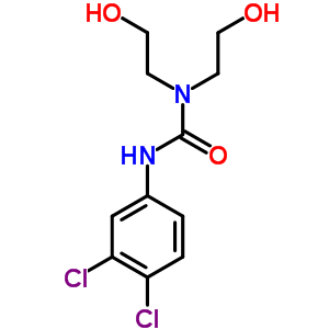 Urea,n-(3,4-dichlorophenyl)-n,n-bis(2-hydroxyethyl)- Structure,87919-35-5Structure