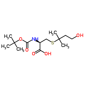 S-(4-羟基-2-甲基-2-丁炔基)-N-{[(2-甲基-2-丙基)氧基]羰基}-L-半胱氨酸结构式_879207-98-4结构式
